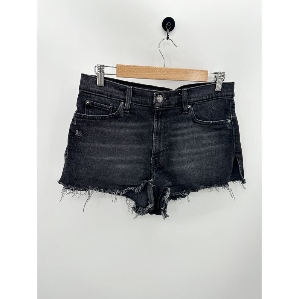 Urban Outfitters BDG Shorts Women 30 Black Denim Tom Girl Mid Rise Cut-Off Jean